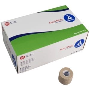 Gauze, Sensi-Wrap, Self-Adherent, Tan, Latex,