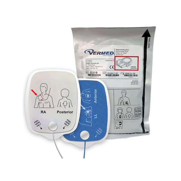 Defibrillator Electrode, Physio Control, Radiolucent