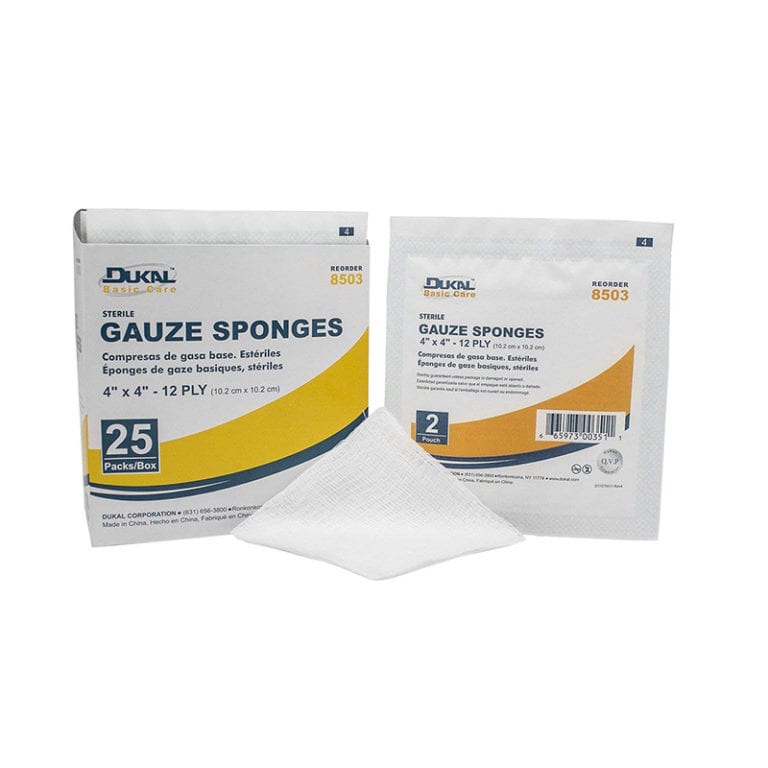 Gauze Dressings, 4" x 4", 12 ply, Sterile, Penn Care, Inc.