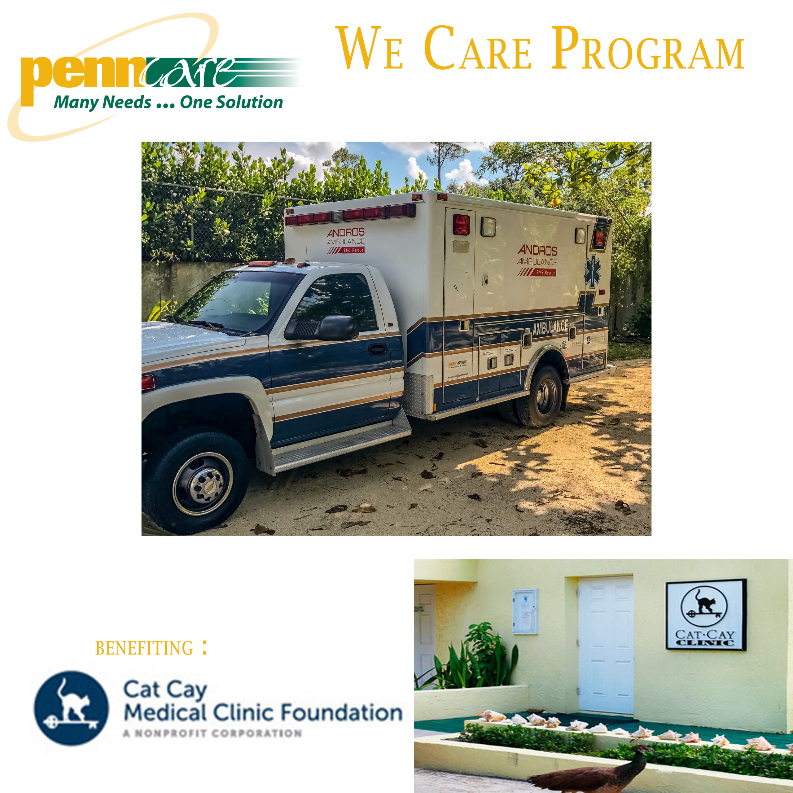 Penn Care We Care Program: Ambulance Donation to the Bahamas We Care CatCayDonation scaled 1