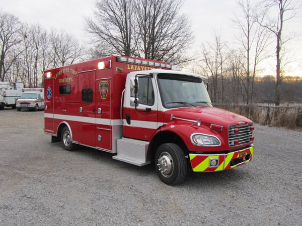 Braun Ambulance Delivered to Lafayette Township - Penn Care, Inc.