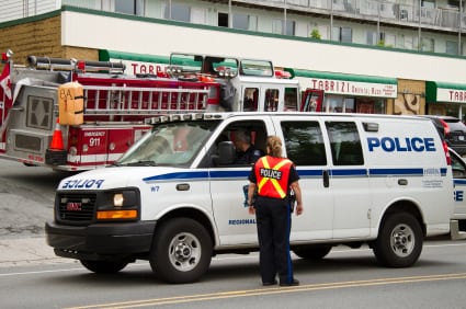 Police and Fire In a Disaster Response Scenario