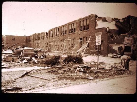 Remains of Newton Falls HS