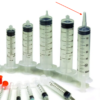Syringe, Catheter Tip with Cap,