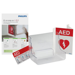 Wall Sign, Philips AED Wall Mount & Signage Bundle