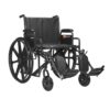 Wheelchair, Dynarex Bari+Max, Tool Free Adjustable and Detachable Arms,