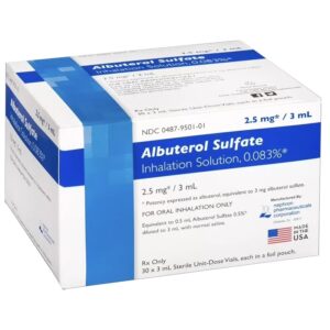 Albuterol Sulfate, 0.083% 2.5 mg/3 mL,