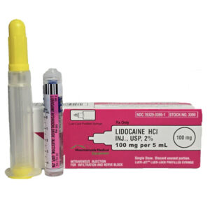 Lidocaine HCl, 2%, 20 mg / mL Injection 5 mL,