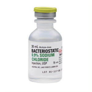 Bacteriostatic 0.9% Sodium Chloride Injection, 30mL Multi-Dose Vial,