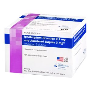 Ipratropium Bromide 0.5mg/mL and Albuterol 3mg/mL, 3mL Vial,