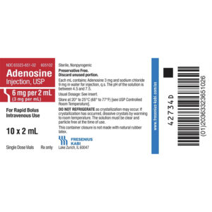 Adenosine INJ, 3mg/ml 2ml PFS,