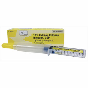 Calcium Chloride Injection, 10% 1gm/10mL, Luer Jet Prefilled Syringe,