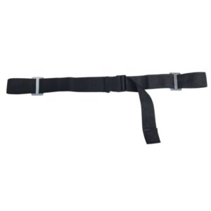 Backboard/Cot Strap, 1-Piece Plastic Side Release Buckle, 5' Polypropylene, with 2 Slotted Triglides,